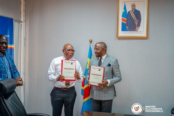 Promotion de la formation professionnelle en RDC : le Ministère et l’Église de Jésus-Christ des Saints des Derniers Jours officialisent leur partenariat